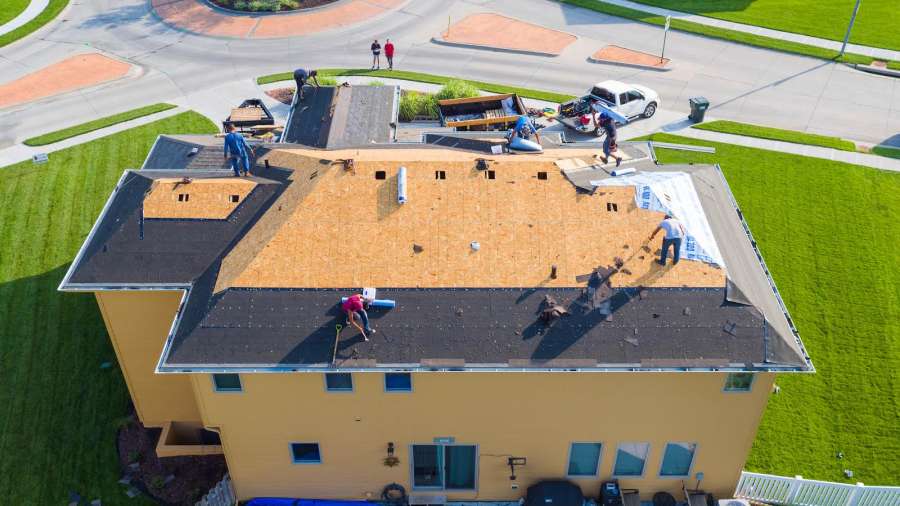 Photo of On site roofing job